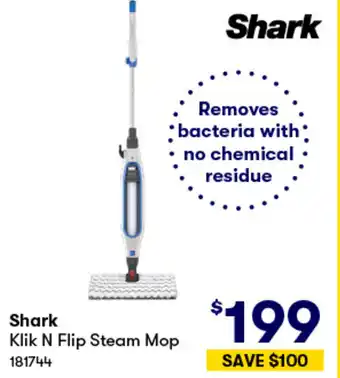 BIG W Shark Klik N Flip Steam Mop offer