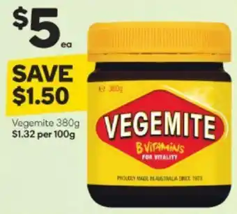 Woolworths Vegemite 380g offer