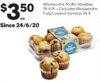 Woolworths Woolworths Muffin Varieties offer