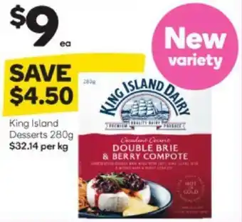 Woolworths King Island Desserts 280g offer