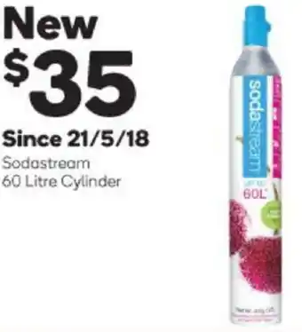 Woolworths Sodastream Cylinder New 60L offer