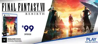 BIG W FINAL FANTASY.VII REBIRTH offer