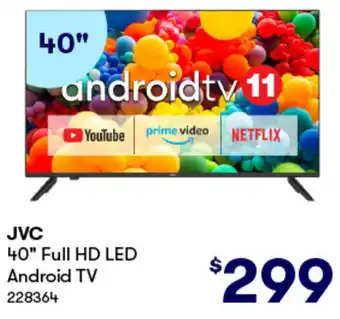 BIG W JVC 40" Full HD LED Android TV offer