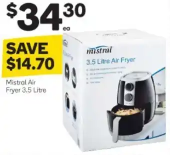 Woolworths Mistral Air Fryer 3.5L offer
