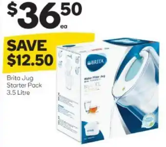 Woolworths Brita Jug Starter Pack 3.5L offer