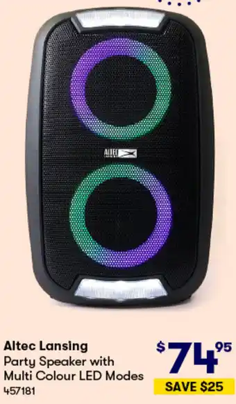 Altec Lansing Party Speaker with Multi Colour LED Modes