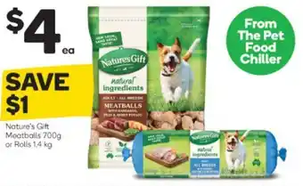 Woolworths Nature's Gift Meatballs 700g or Rolls 1.4kg offer