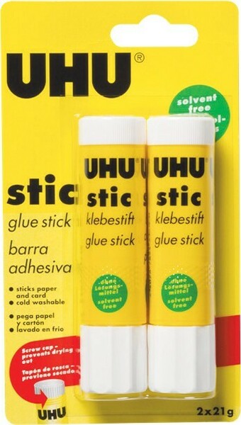 Woolworths UHU Stic Glue Stick 21g Pk 2 offer