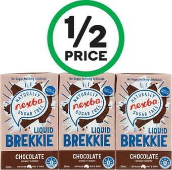 Woolworths Nexba Liquid Breakfast 3 x 250ml offer