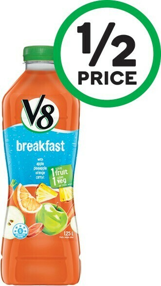 Woolworths V8 Juice Varieties 1.25 Litre offer