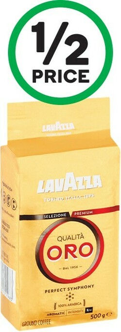 Woolworths Lavazza Qualita Oro Coffee Beans or Ground 500g offer