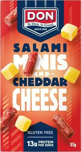 Woolworths Don Salami Minis and Cheddar Cheese 57g – From the Fridge offer