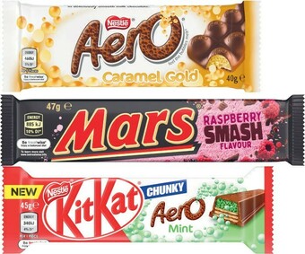 Coles Mars Medium Bars 35g-56g, Nestlé Medium Bars 35g-55g or Violet Crumble Bar 50g offer