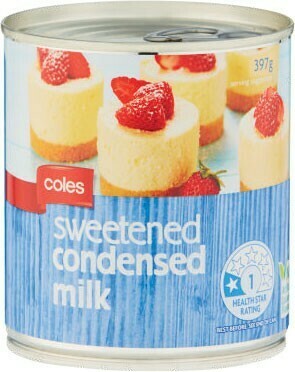 Coles Coles Sweetened Condensed Milk 397g offer