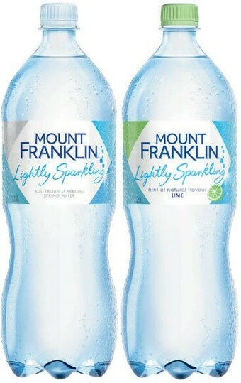 Coles Mount Franklin Lightly Sparkling 1.25 Litre offer