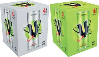 Coles V Energy Drink 4x250mL offer