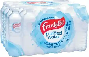 Frantelle Purified Water 24x600mL