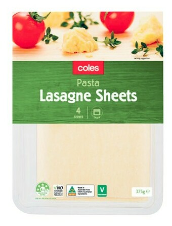 Coles Coles Lasagne Sheets 375g offer
