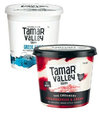 Coles Tamar Valley Creamery 700g or Greek Style 1kg offer