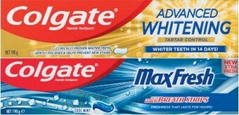 Coles Colgate Whitening or Max Fresh Toothpaste 170g-190g offer