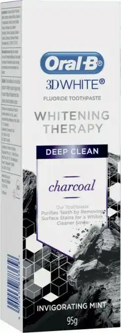 Coles Oral B 3D White Therapy Toothpaste 95g offer