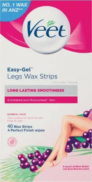 Veet Wax Strips Shea Butter & Acai Berry 40 Pack
