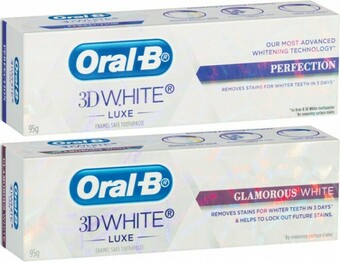 Coles Oral B 3D White Luxe Toothpaste 95g offer