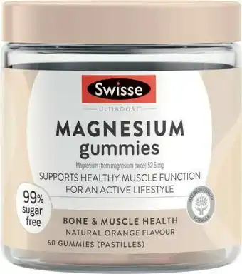 Coles Swisse Ultiboost Magnesium Gummies 60 Pack offer