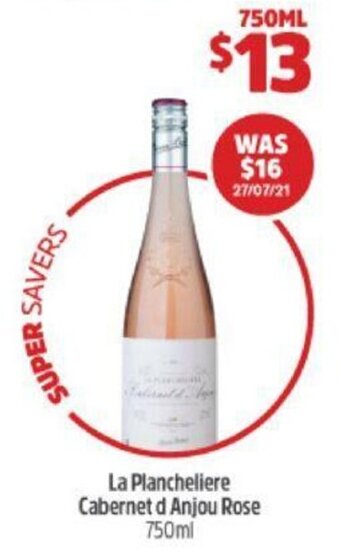 Woolworths La Plancheliere Cabernet d Anjou Rose 750ml offer