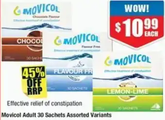 Movicol Adult 30 Sachets Assorted Variants