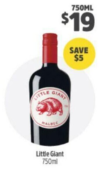Woolworths Little Giant 750ml offer