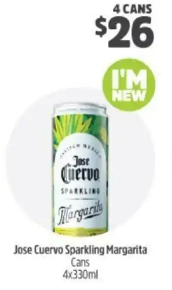 Woolworths Jose Cuervo Sparkling Margarita 4x330ml offer