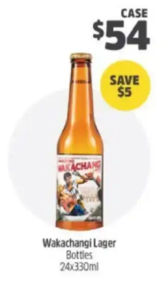 Woolworths Wakachangi lager 24x330ml offer