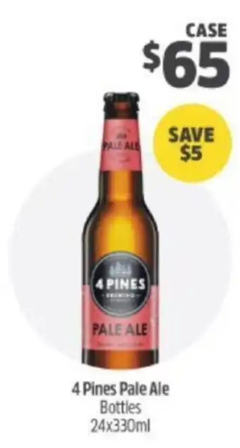 Woolworths 4 Pines Pale Ale 24x330ml offer