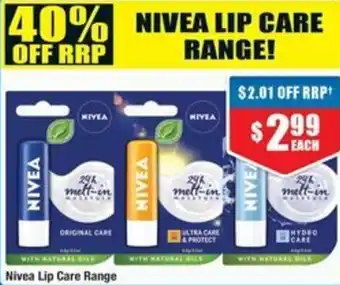Chemist Warehouse Nivea Lip Care Range offer