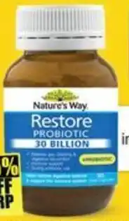 Chemist Warehouse Nature's Way Restore Probiotic 30 Billion 30 Capsules offer