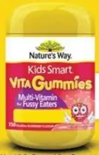 Chemist Warehouse Nature's Way Kids Smart Vita Gummies Multi-Vitamin for Fussy Eaters 150 Pastilles offer