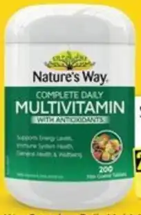 Chemist Warehouse Nature's Way Complete Daily Multivitamin 200 Tablets offer