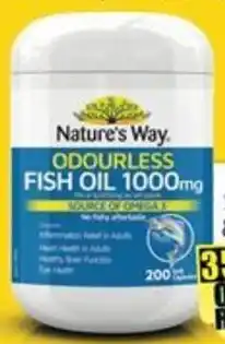 Chemist Warehouse Nature's Way Odourless Fish Oil 1000mg 200 Capsules offer