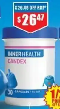 Chemist Warehouse INNER HEALTH CANDEX 30 Capsules offer