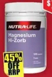 Chemist Warehouse NUTRALIFE Magnesium Hi-Zorb offer