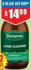 Chemist Warehouse Thompsons LIVER CLEANSE 300l offer
