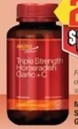 Chemist Warehouse Microgenics Triple Strength Horseradish Garlic + C 120 Capsules offer