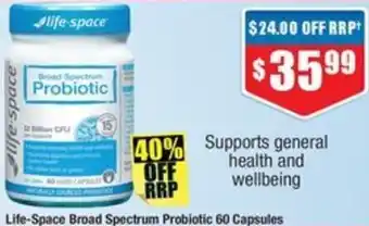 Chemist Warehouse Life-Space Broad Spectrum Probiotic 60 Capsules offer