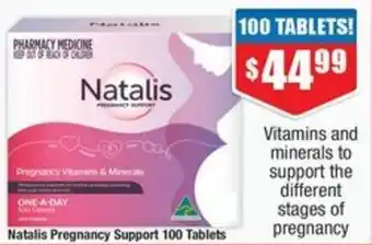 Chemist Warehouse Natalis Pregnancy Support 100 Tablets offer