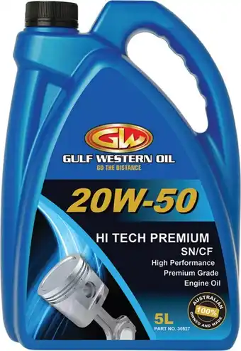 SuperCheap Auto Gulf Western Hi Tech Premium Engine Oil offer