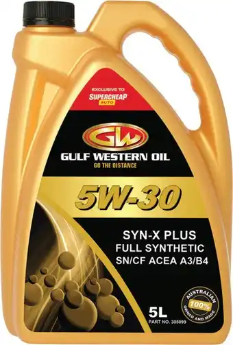 SuperCheap Auto Gulf Western SYN-X Plus Engine Oil offer