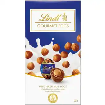 BIG W Lindt Milk Gourmet Egg Pouch 93g offer
