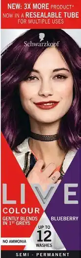 Schwarzkopf LIVE Colour Blueberry Hair Colour 75mL