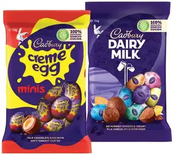 IGA Cadbury Easter Eggs Bag 110‑125g Selected Varieties offer